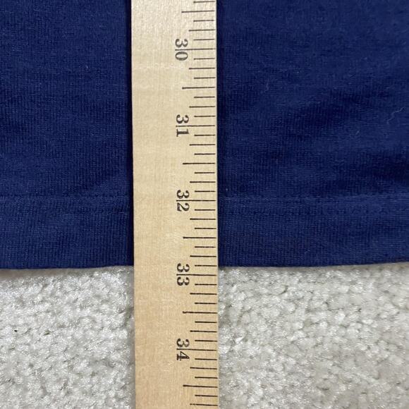 VTG Field Gear Rugby Shirt Mens XL Navy Pink Striped Cotton Polo 90s Retro - Picture 6 of 7